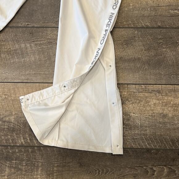 Nike Pro Flex Women's Tear Away Loose Fit Pants Off White Size M - Picture 8 of 13